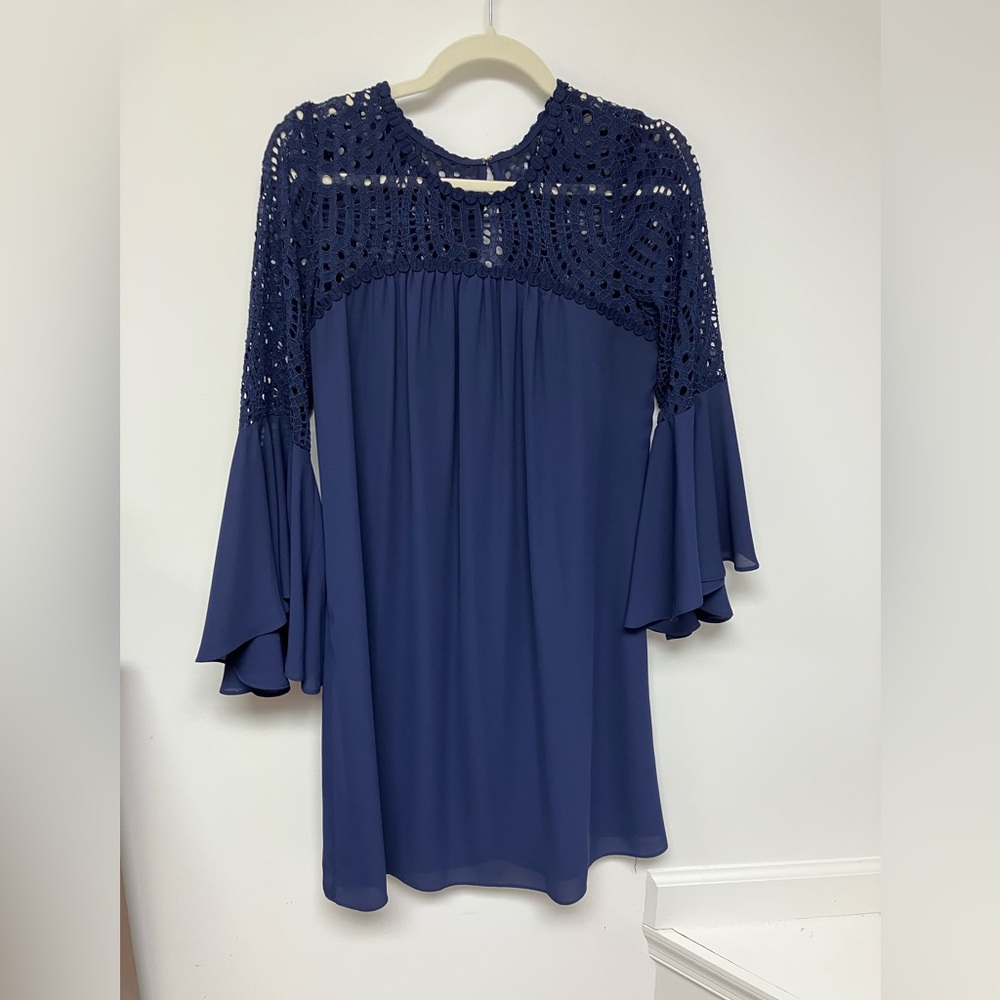 Lilly Pulitzer, navy blue dress, XS-S.